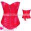 2015 wholesale sexy red mature corset waist training corset for women