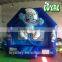 2016 Hot inflatables for kids,0.5mm PVC horse bouncer, commercial jumping castle with slide