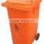 Square outdoor garbage container for sale hdpe plastic trash can, street recycle dust bin with lid