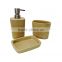 6pcs bamboo bathroom set, bathroom accessories