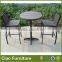 High end bar furniture plastic wood bar table stool set