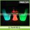 modern sofa furniture / night club plastic sofa set/ glow led sofa