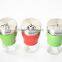 colorful glass condiment bottle with rotating hole lid metal cover