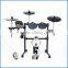 Silicone electric drum set, digital drum3-layer mesh drum head, electronic drum kit