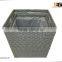 Square PE/Plastic rattan with liner deco basket