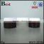 30g cosmetics frosted dark glass jar brown cream glass jar with screw top white lid