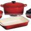 4 CAST IRON ENAMELED COOKWARE ITEMS IN USA/EU/CANADA