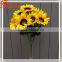 Hot sale manufacturing waterproof artificial Sunflower decoration for home
