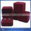 Customized design handmade velvet medal box with ribbon