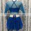 Women sexy blue dance outfit for sale QQ059