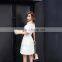 Maxnegio short dress with embriodery for ladies summer white dress