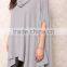 MGOO Popular Cheap Price Grey Poncho Tops Loose Oversizes Heather Cowy Fleecey Women Clothing Manufacturer