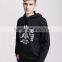 Fashionable men printed cropped top hoodie