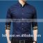 2016 New fashion Pure cotton dress shirts for Business men long sleeve dress shirts with printed plus size slimfit dress shirts