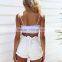 Polyester Tank Top backless wrapped chest printed striped Sold By PC