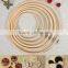 Cross Stitch Supplies Circle Round Natural Bamboo Wholesale Embroidery Hoops
