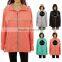 Wholesale custom LOW MOQ plus size women waterproof rain coat with hoody