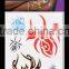 Mini Adult Flash Temporary Tattoo Oem Gold and Silver Body Fashion Tattoos Sticker