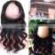 Alibaba Virgin Human Hair Lace Closure Ear To Ear Elastic 360 Lace Band Frontal Closure With Baby Hair Bleached Knots