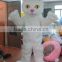 hot sale 100% in-kind shooting white cat mascot adult cat costume white cat mascot costume