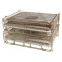 Industrial stackable welded steel transport wire mesh pallet cage