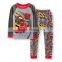 Airplane pattern cute boys bella canvas t shirt with long sleeve