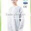 Hubei disposable SMS nonwoven lab coat with knitted neckline