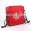 3 Pack Red Fabric Printed Shoulder Insulated Pizza Carrier