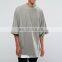 Mens Casual Crop Wide Sleeves Oversized Longline Sweatshirt