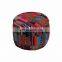 Manufacturer Hand Woven Foot Stool Bohemian Patchwork Ottoman