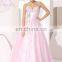 lace up back ball gown flower girl dress pink ball gown prom dress