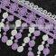 New fancy embroidery polyester lace trim lollipop lace fringe trim for garment