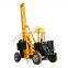 Mini crawler ground screw pile driver