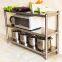 stainless steel storage shelf for kitchen
