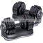 Eco Friendly Rubber Hex RubberDumbbell Set With Rack For Sale