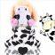 pet dog fleece winter warm coat Clothes cow cartoon Medium-sized dogs clothes