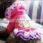 Beautiful dog clothes double star baby plus velvet teddy bears pet clothes Overcoat With Lace