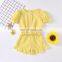 A0178# Clothing set Summer Girl 2PCs Kids Plaid Tops + Shorts 2Pcs outfit Child Baby Girls Clothes Set