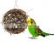 Wholesale parrot toys Natural big cane chewing toy parrot swing bird toy parrot stand frame