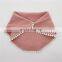 100% Organic Cotton Muslin Baby Bibs With Pompom Lace