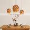 Latest Design Pine Cone Wooden Pendant Lamp wood pendant lighting wholesale factory supplier for home decor hotel dinner room