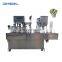 High quality BHJ-2 double head 2 cup one line Liquid jelly cup filling sealing machine