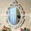 gold color antique plastic frame mirror for supper market supply