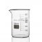 Laboratory glassware clear glass measuring beaker with guaduation and spout