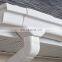 Rain Gutters overboard system PVC Custom White Roof guard Color Plastic Material