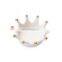Royal Ceramic Crown Ring Jewelry Plate Stand Holder Trinket Tray Dish for Earring Bracelet Keys Necklace Wedding Birthdays