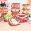 Hot Selling Plastic Food Storage Microwave-safe base freezer dishwasher safe BPA free 1400ml Container