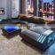 couch living room sofa modern furniture LED coffee table leather sofa set living room