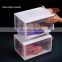 Drop Front Clear Stackable display Shoe Box with Magnetic Closure Acrylic Shoe Box transparent display Sneaker box