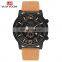 VAVA VOOM VA-203 Simple Minimalistic Watch Leather Strap Analog Quartz Calendar Men Cheap Wrist Watches